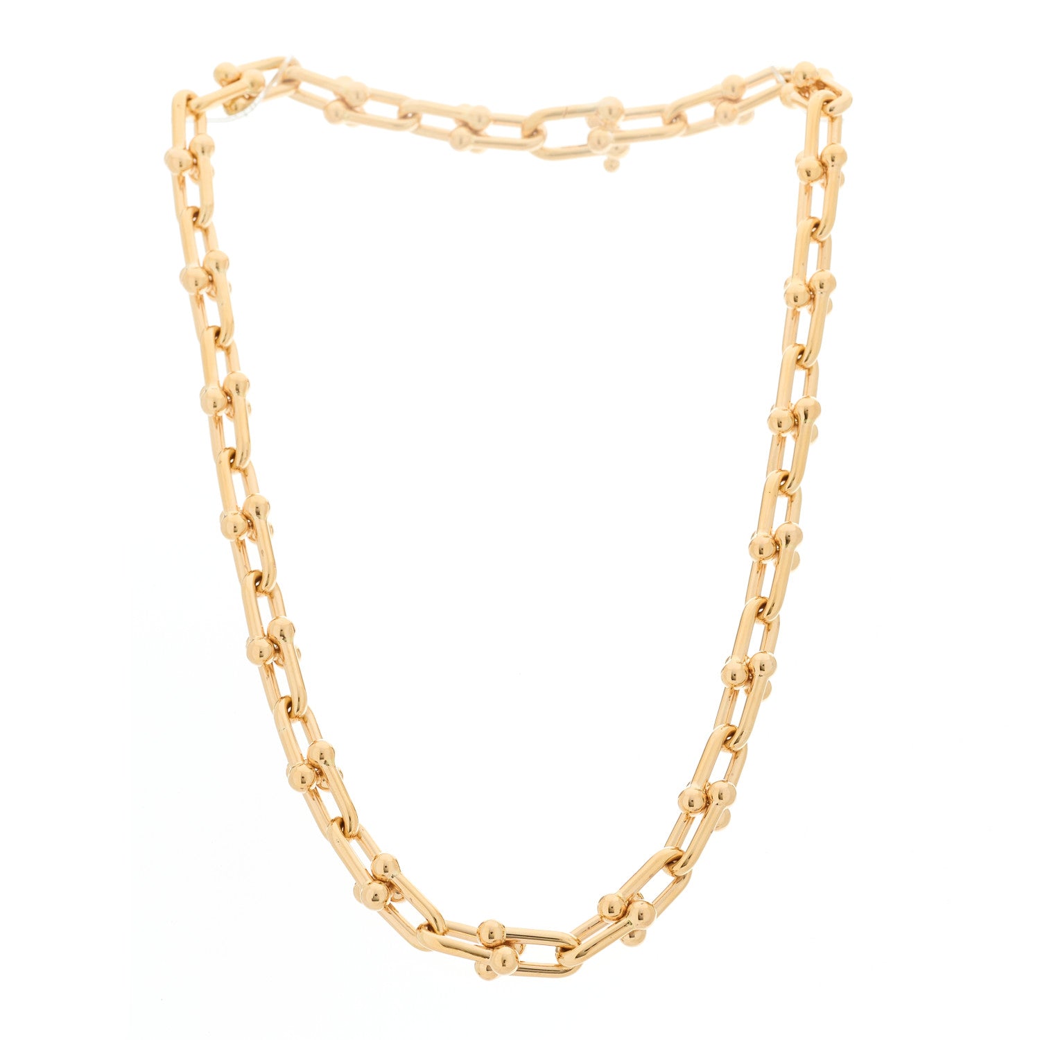 Tiffany 18K Rose Gold Medium HardWear Link Necklace 3 of 6
