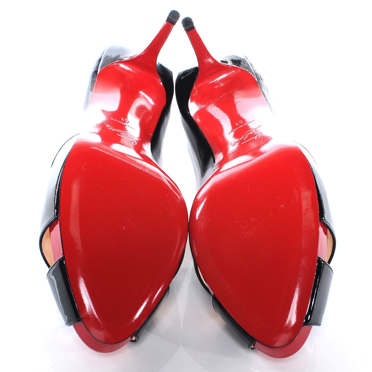 Patent Shelley 90 Pumps 41 Black Red