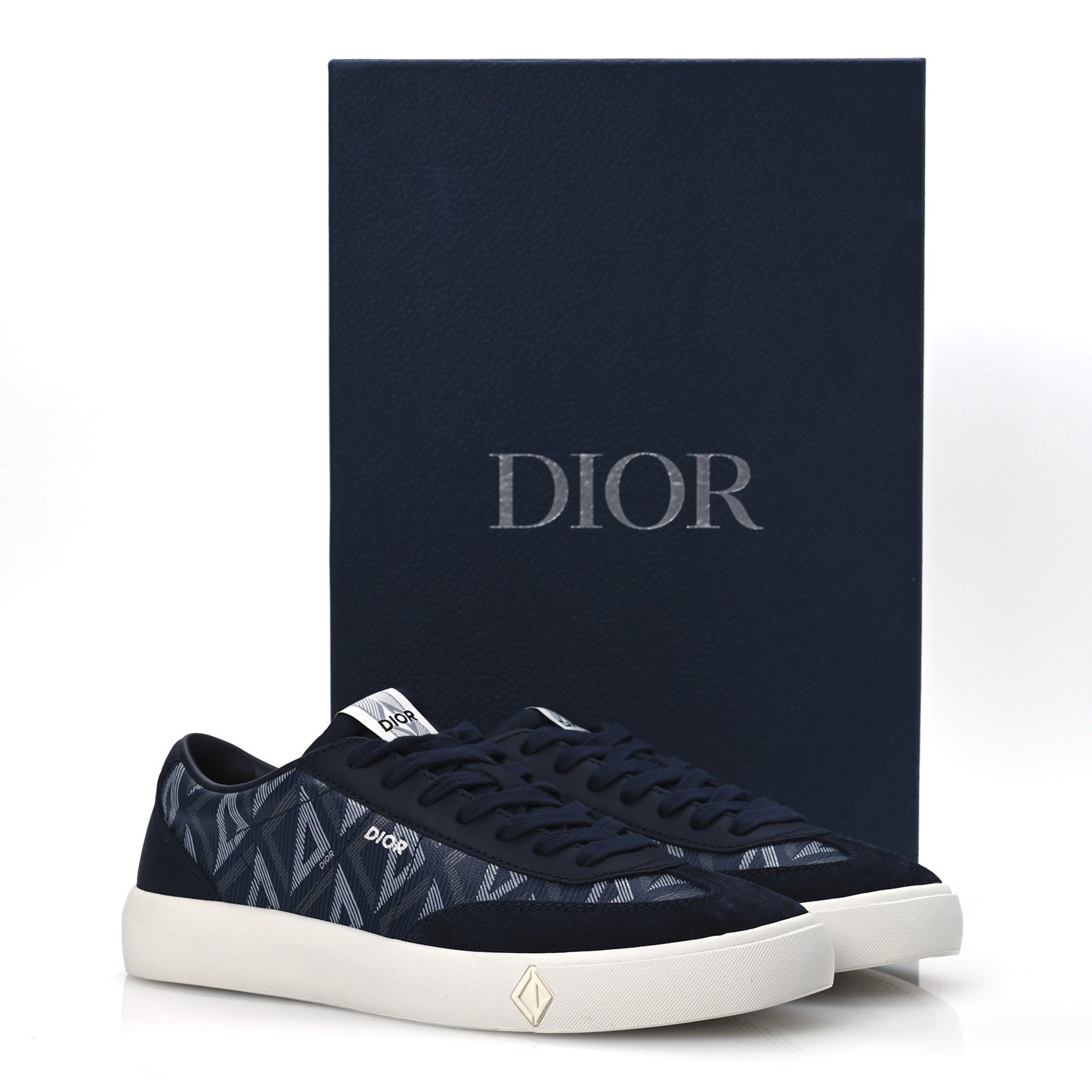Canvas CD Diamond Mens B101 Low Top Sneakers 42 Navy