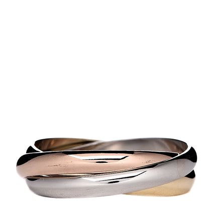 Cartier 18K Pink Yellow White Gold Small Trinity Ring 53 6.25 1 of 4