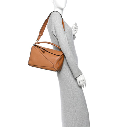 Loewe Calfskin Medium Puzzle Bag Tan 2 of 10