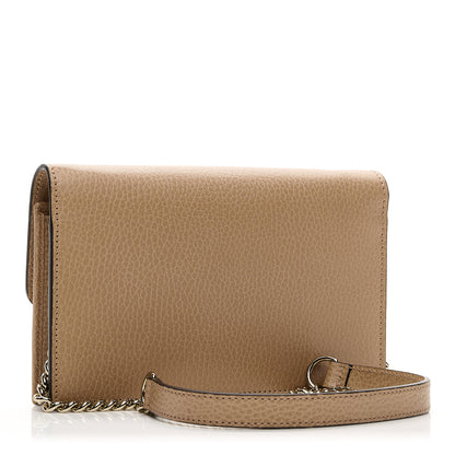 Gucci Dollar Calfskin Interlocking G Chain Wallet Camelia 3 of 9