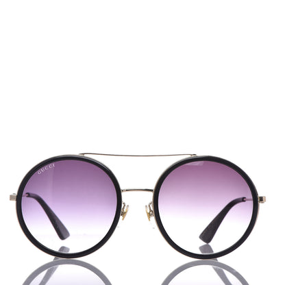 Gucci Round Frame Sunglasses GG0061S Black 2 of 7