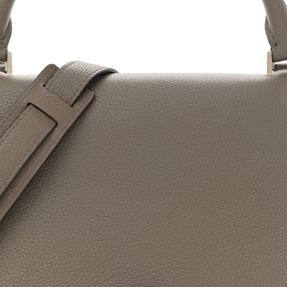 Celine Drummed Calfskin Suede Small Trapeze Souris 7 of 11