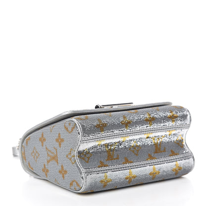 Louis Vuitton Sequins Monogram Twist Shoulder Bag PM Gold Silver 4 of 11