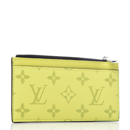 Louis Vuitton Monogram Taiga Coin Card Holder Yellow 3 of 7
