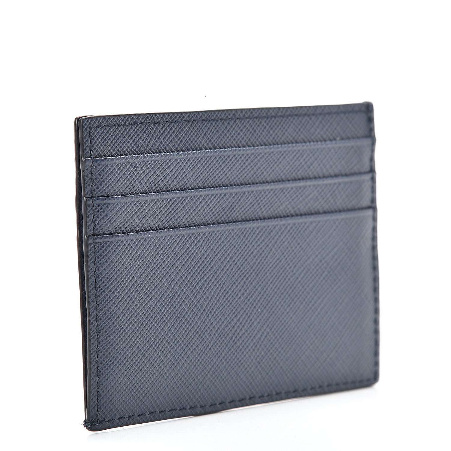 Prada Saffiano Card Holder Baltico 3 of 8