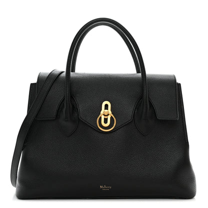 Mulberry Small Classic Grain Calfskin Large Seaton Black 1 of 9
