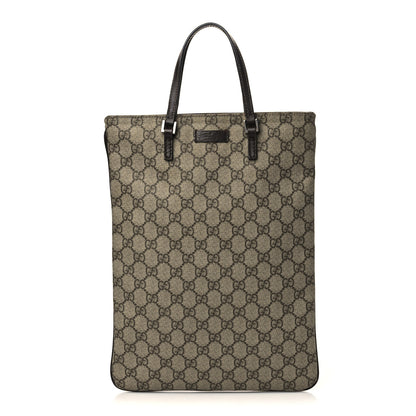 Gucci GG Plus Monogram Flat Vertical Tote Dark Brown 1 of 5