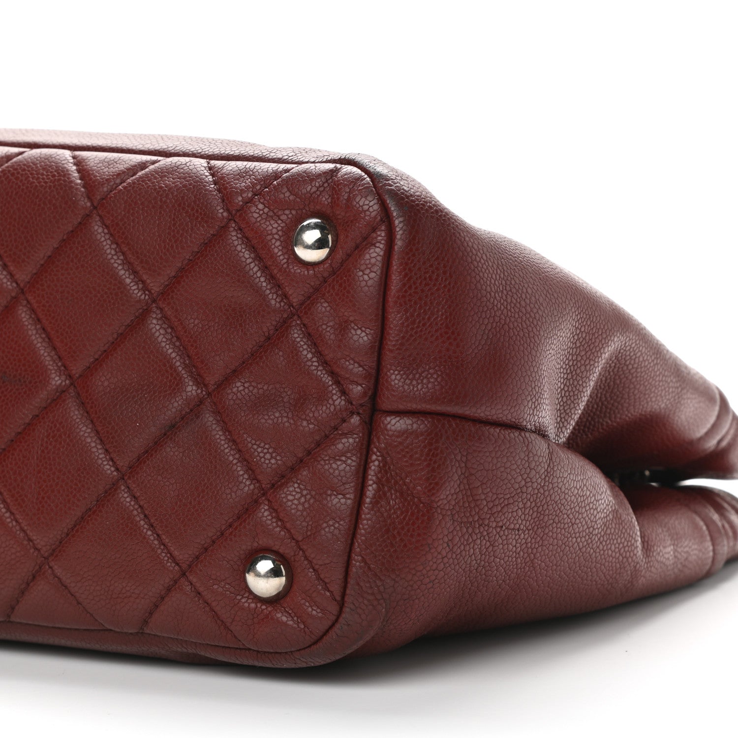 Chanel Caviar Quilted Large Timeless CC Soft Tote Dark Red 6 of 11