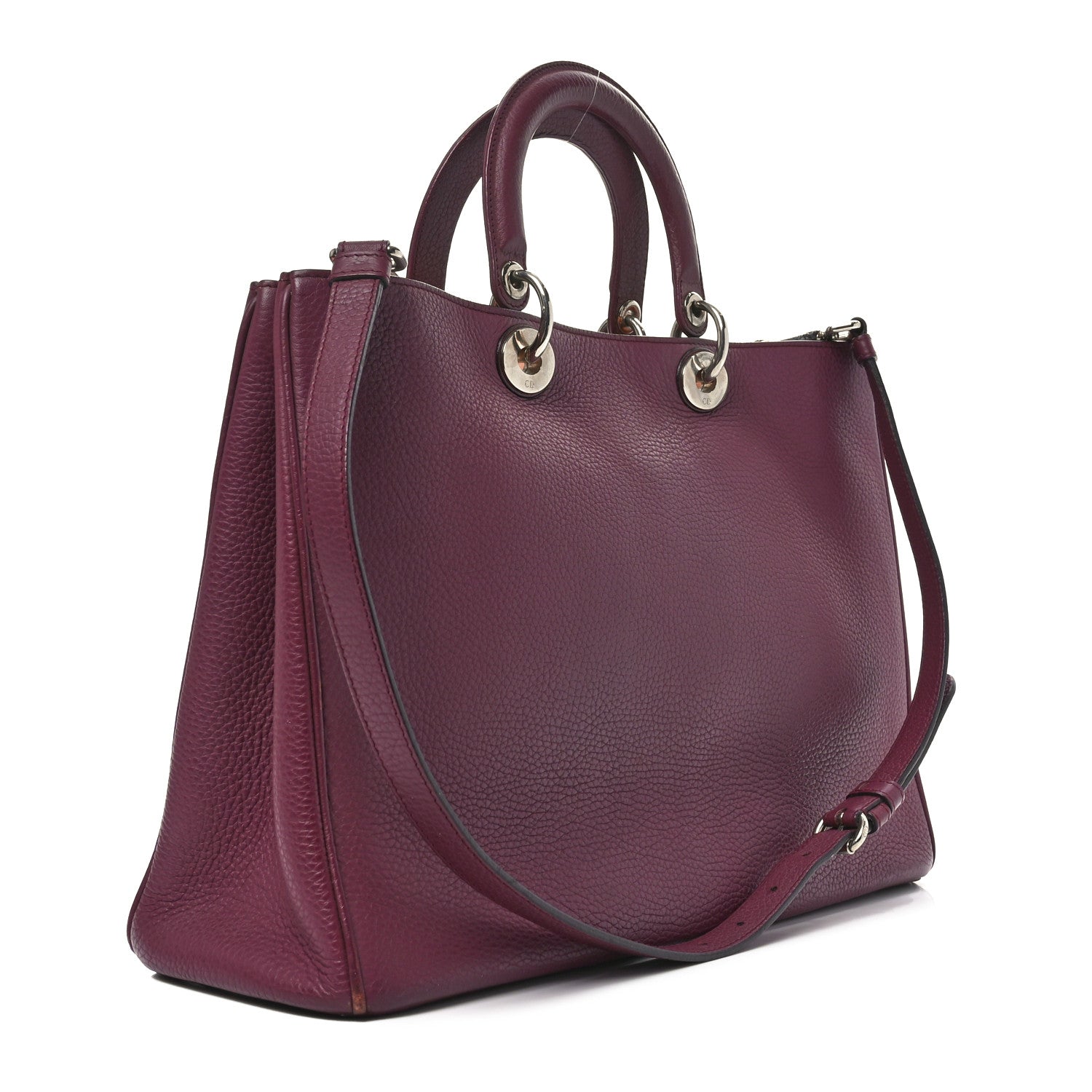 Christian Dior Bullcalf Large Diorissimo Tote Purple 3 of 10