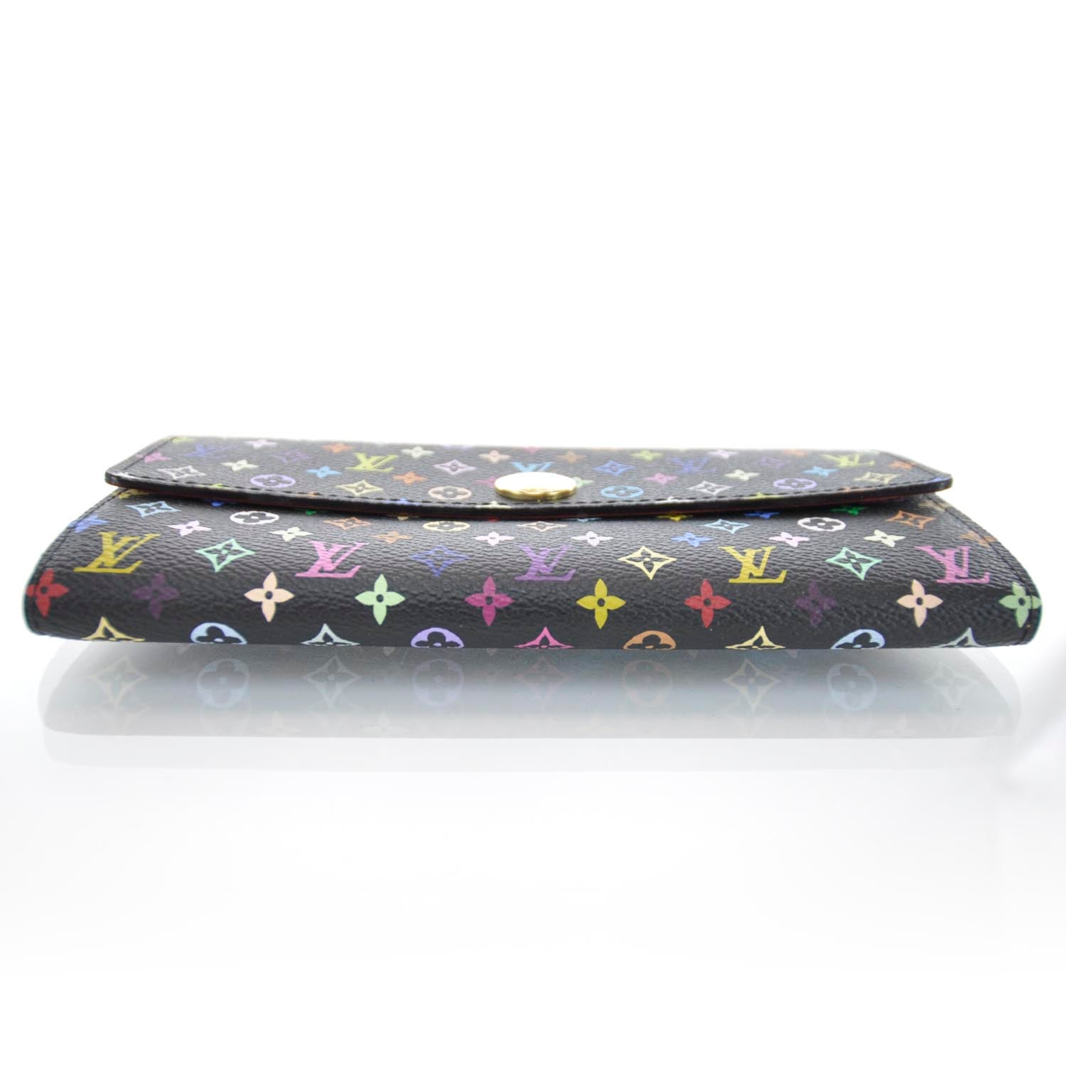Louis Vuitton Monogram Multicolor Sarah Wallet Black 5 of 8
