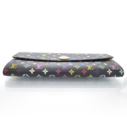 Louis Vuitton Monogram Multicolor Sarah Wallet Black 5 of 8
