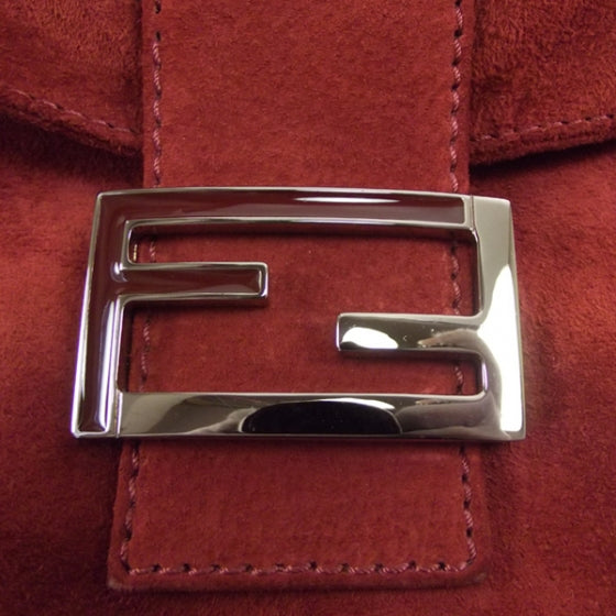 Fendi Suede Baguette Red 14 of 14
