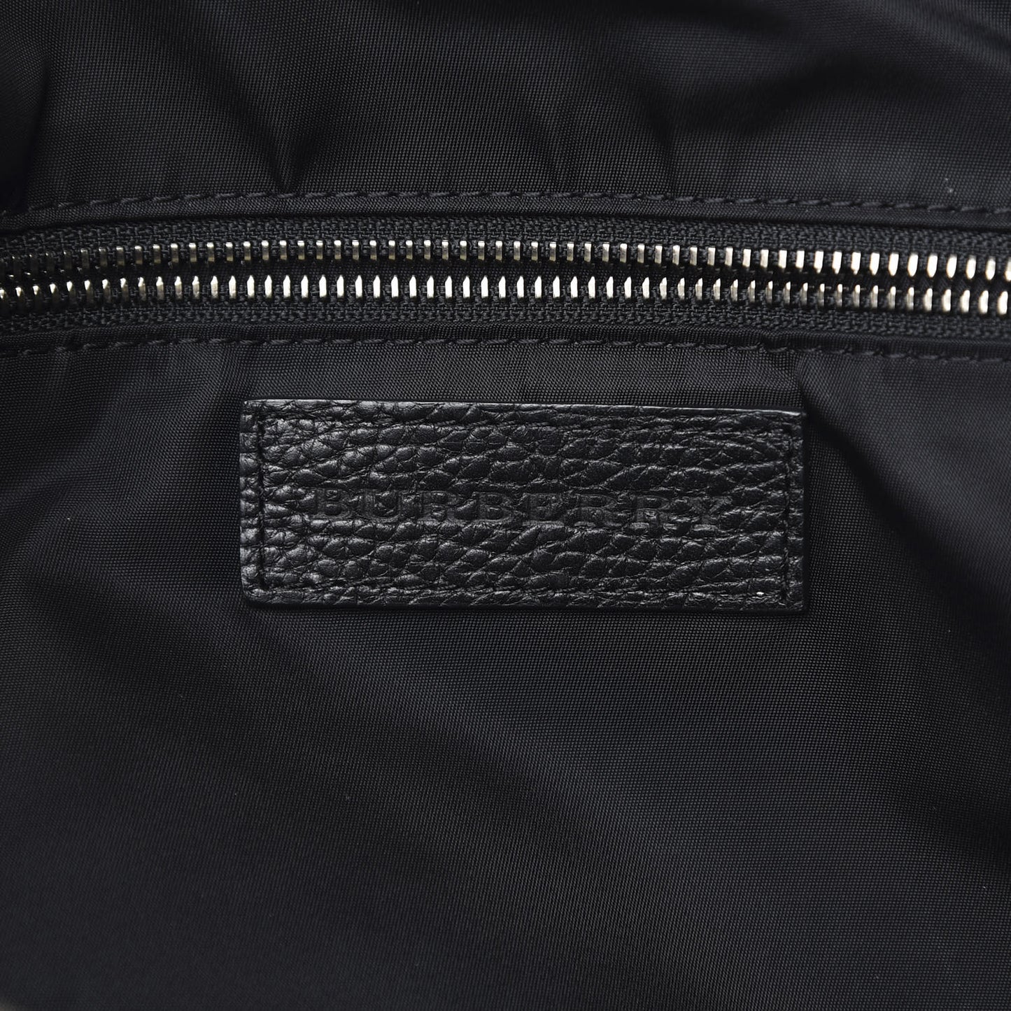Nylon Calfskin Tote Black