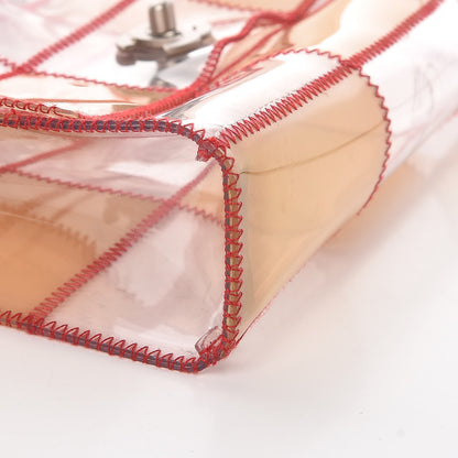 Chanel PVC Stitched Flap Beige Pink 9 of 18
