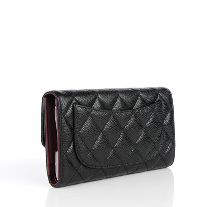 Chanel Caviar Quilted Large Flap Wallet Black 3 of 8