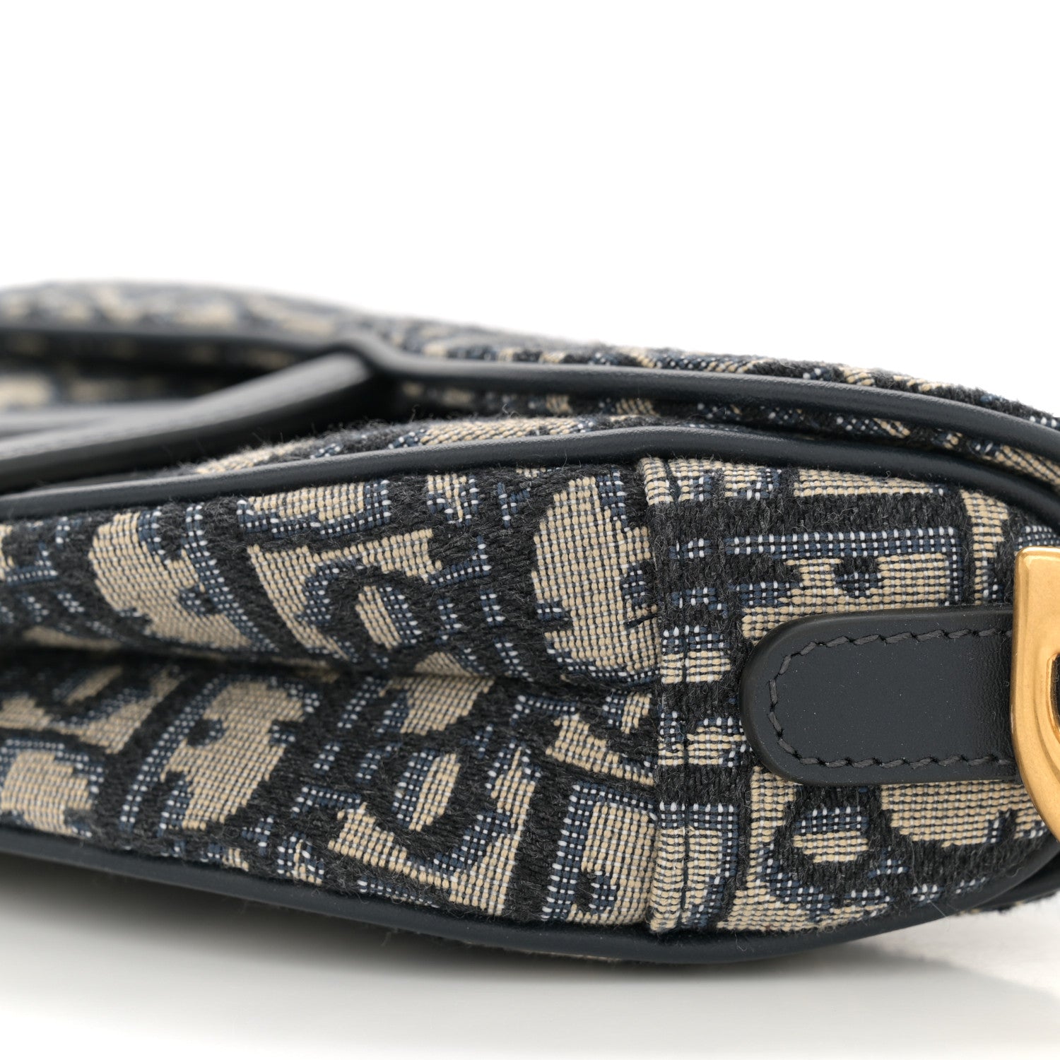 Christian Dior Oblique Mini Saddle Bag Blue 10 of 10