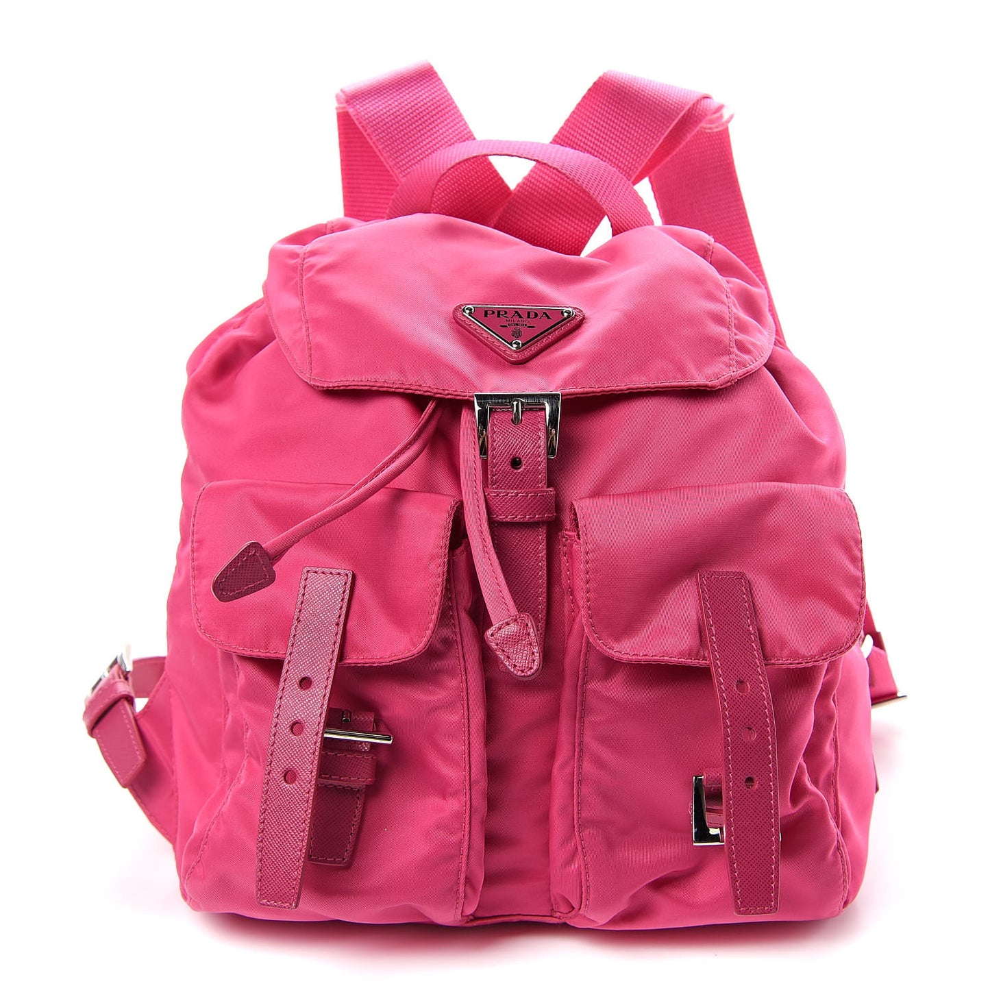 Nylon Vela Small Backpack Fuxia
