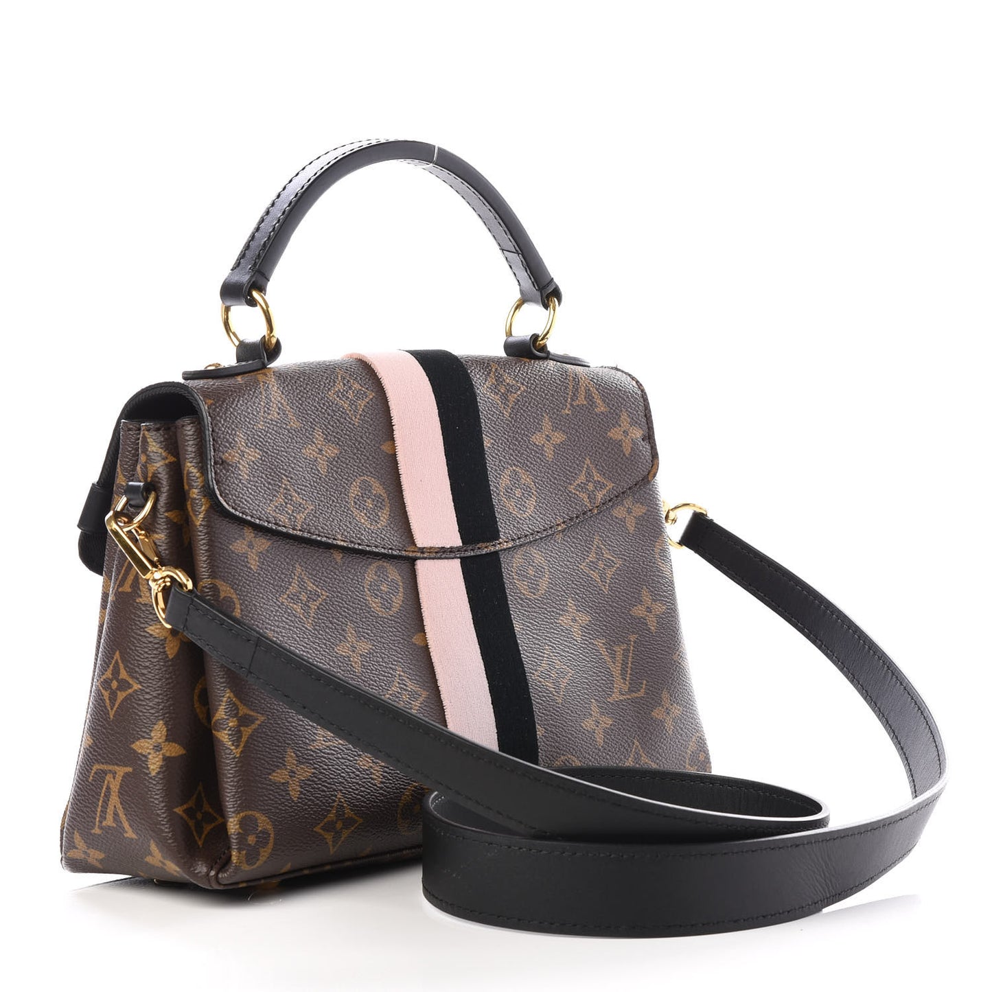 Monogram Georges BB Black Rose Poudre