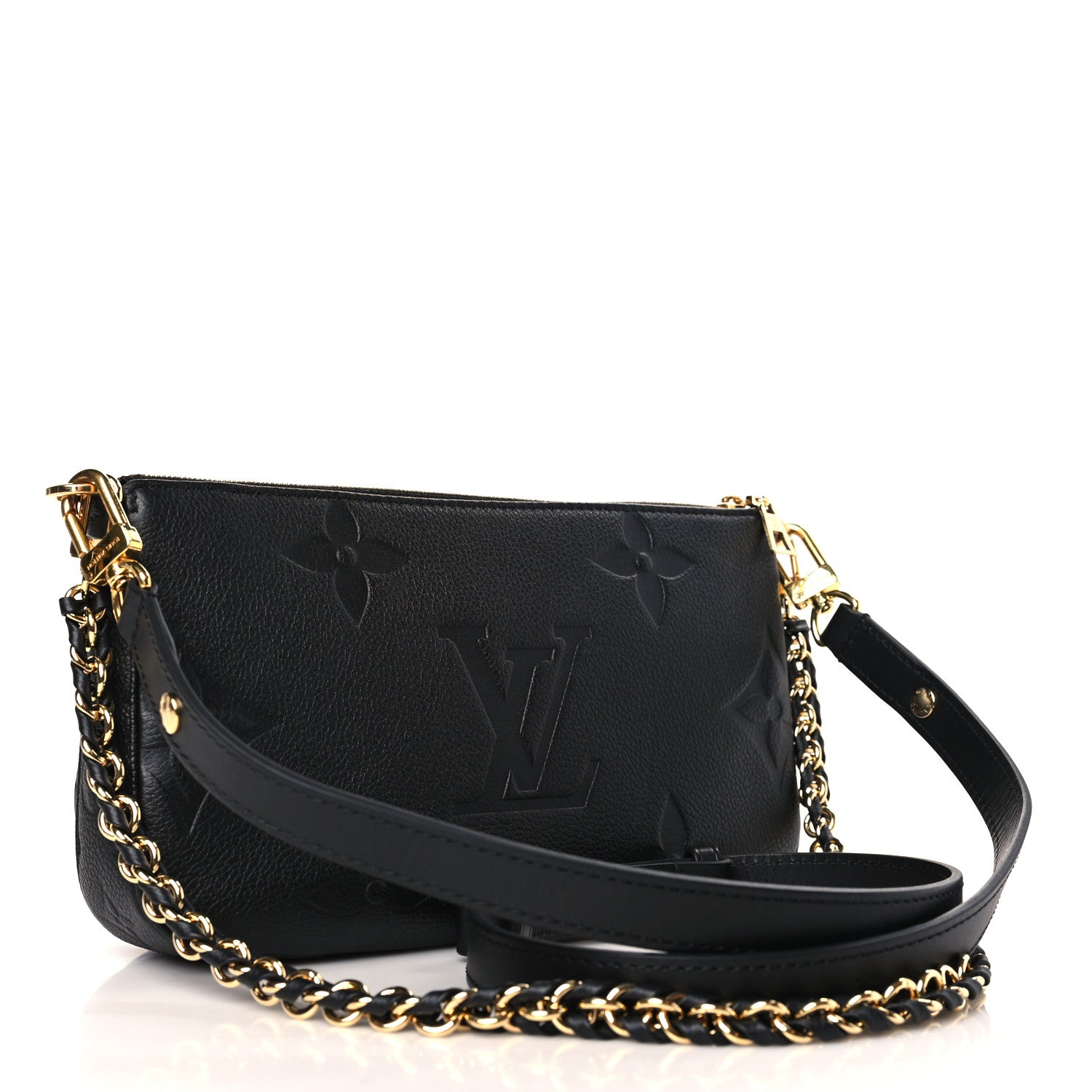 Louis Vuitton Empreinte Monogram Giant Multi Pochette Accessories Black 3 of 9