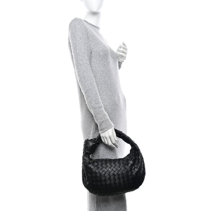 Bottega Veneta Nappa Intrecciato Teen Jodie Hobo Black 3 of 11