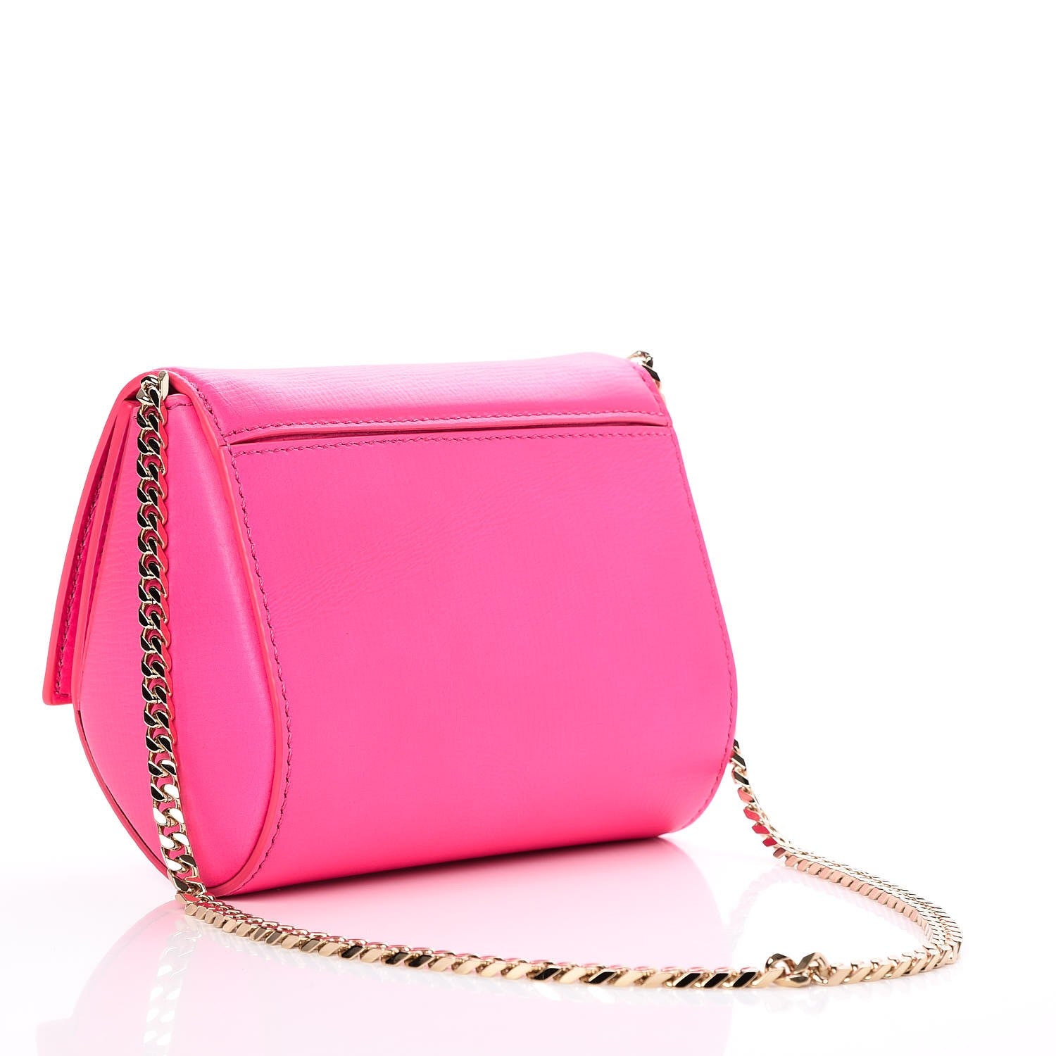 Givenchy Textured Calfskin Micro Pandora Box Clutch Fuchsia 3 of 6