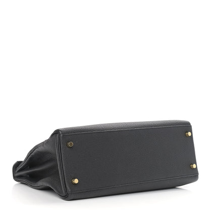 Hermes Togo Matte Alligator Kelly Retourne Touch 32 Black 4 of 10