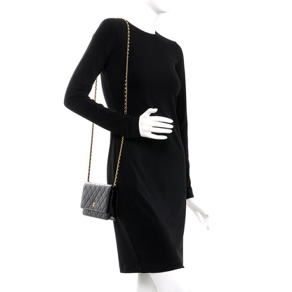 Chanel Caviar Quilted Wallet On Chain WOC Black 2 of 9