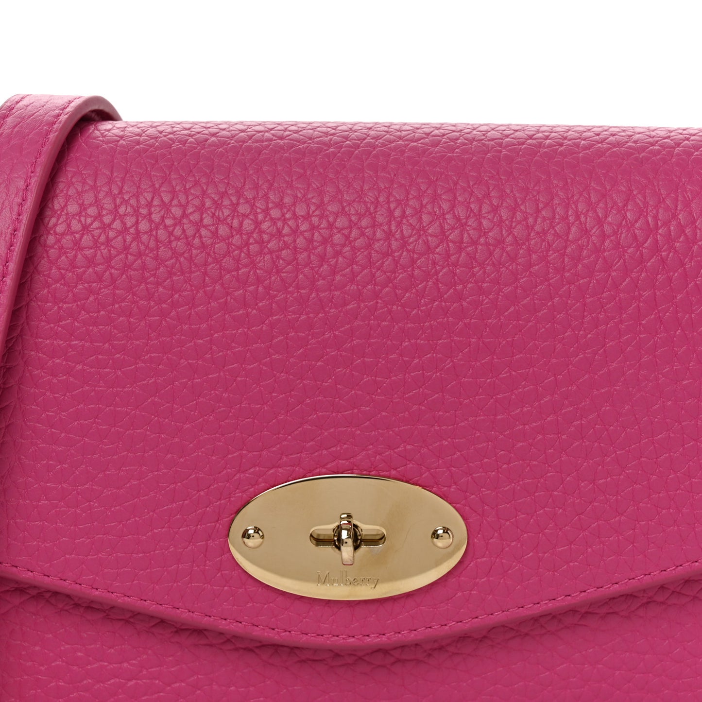 Small Classic Grain Calfskin Small Darley Mulberry Pink