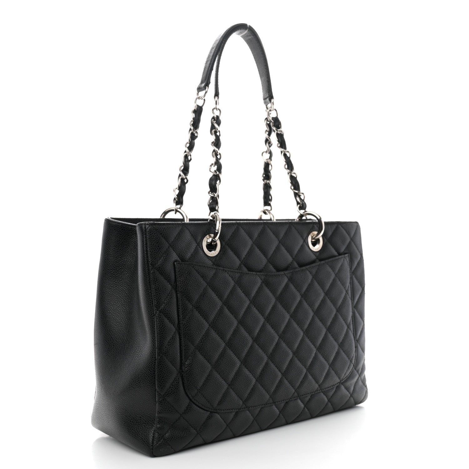Chanel Caviar Quilted Grand Shopping Tote GST Black 3 of 11