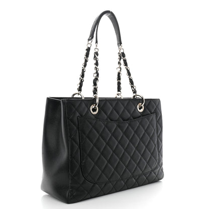 Chanel Caviar Quilted Grand Shopping Tote GST Black 3 of 11