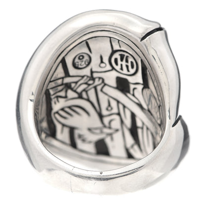 John Hardy Sterling Silver Bamboo Twist Ring 53 6.25 4 of 5