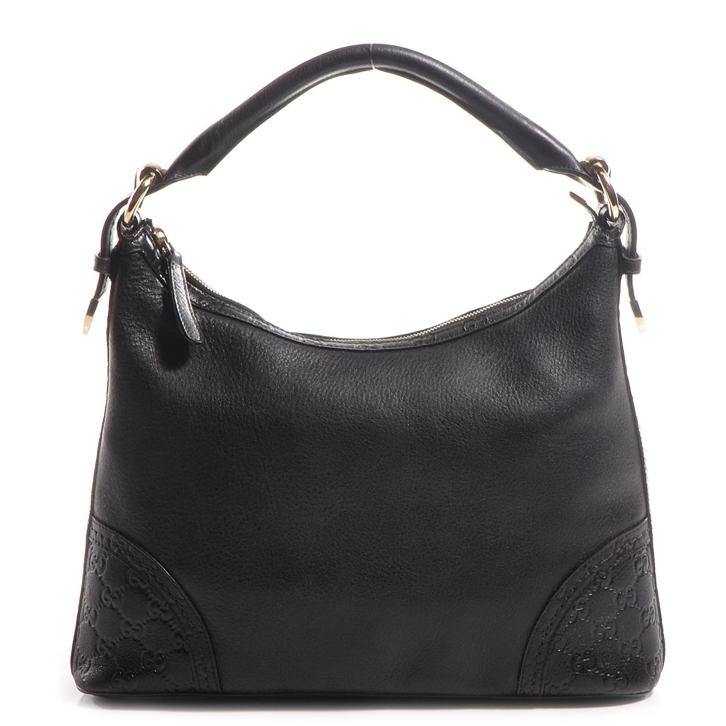Leather Guccissima Medium Signoria Hobo Black