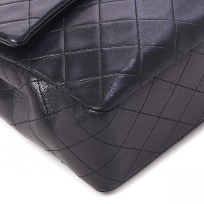 Chanel Lambskin Quilted Medium Double Flap Black 6 of 12