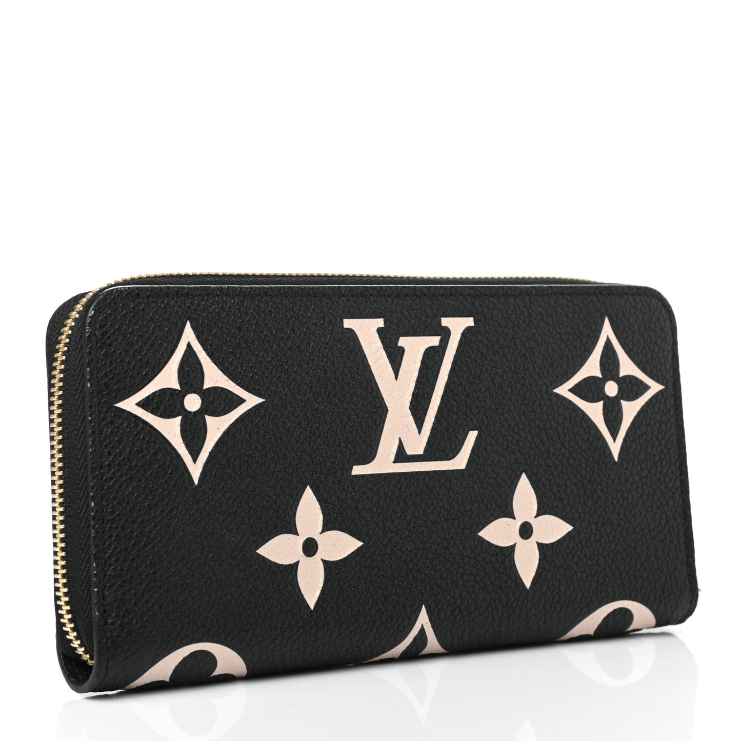 Empreinte Monogram Giant Zippy Wallet Black Beige