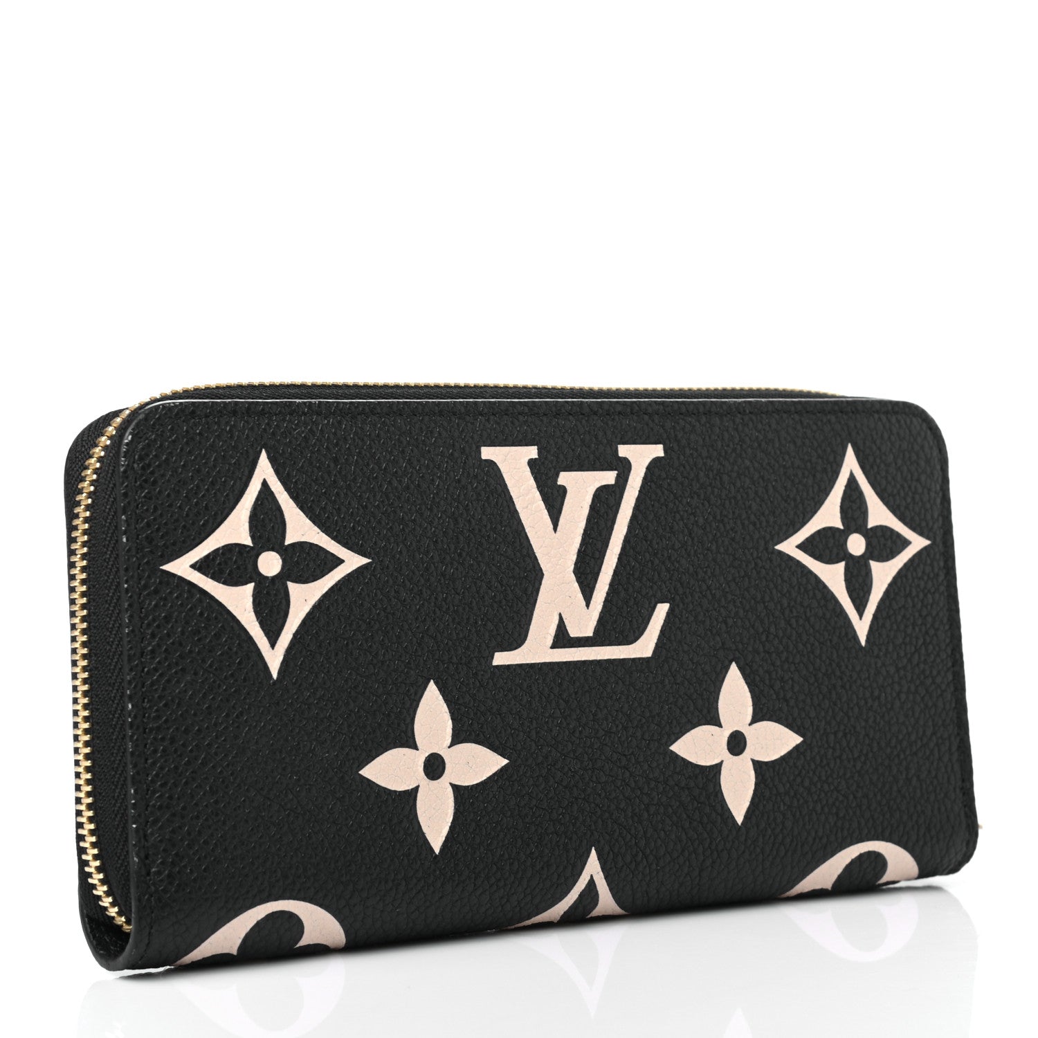 Louis Vuitton Empreinte Monogram Giant Zippy Wallet Black Beige 3 of 6