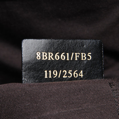 Fendi Zucchino Spalmati Vitello Medium Chiusura Tote Black 9 of 10