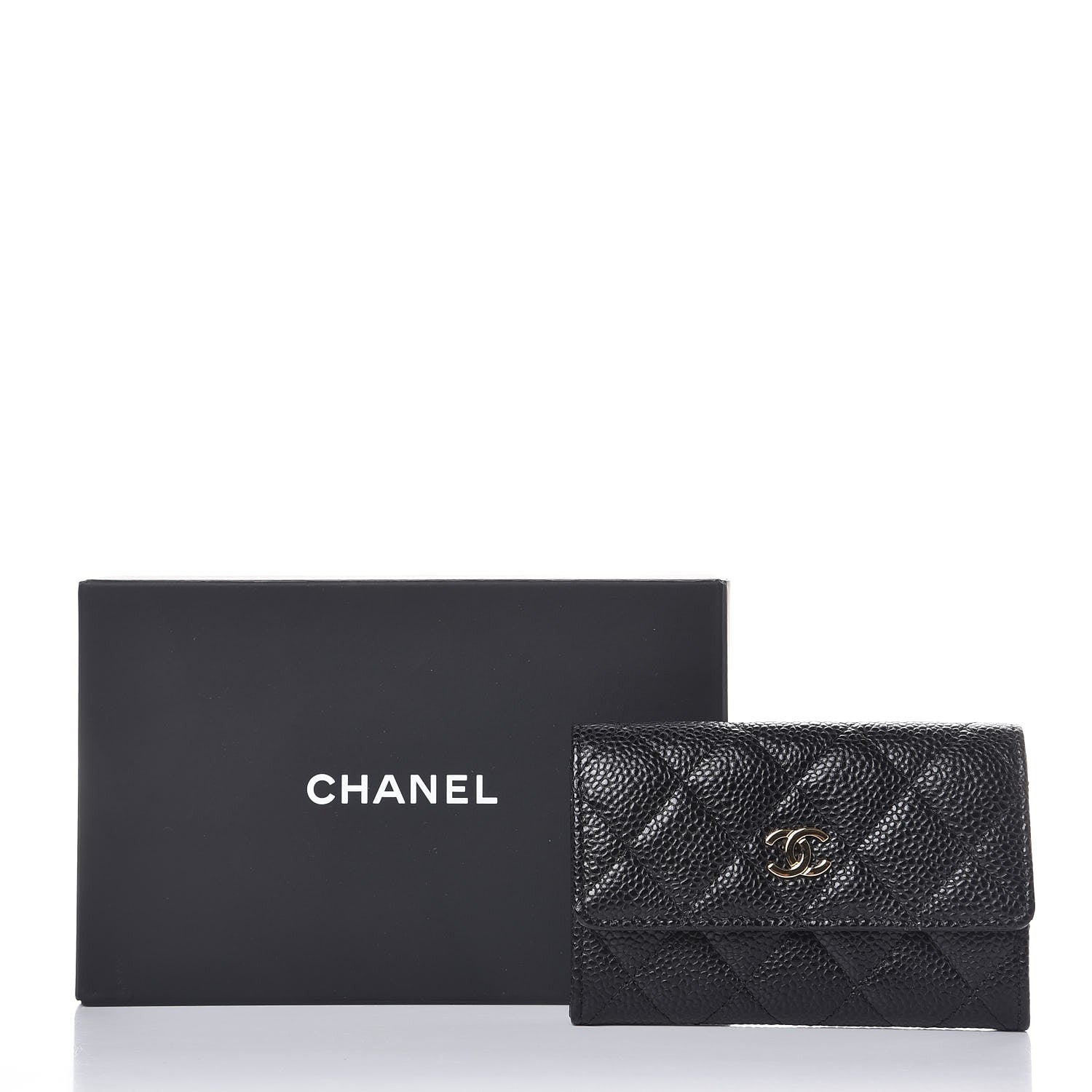 Chanel Caviar Quilted Flap Card Holder Black 9 of 9
