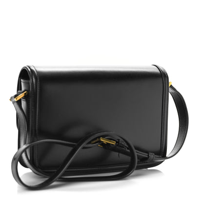 Saint Laurent Box Calfskin Monogram Medium Solferino Satchel Black 3 of 11
