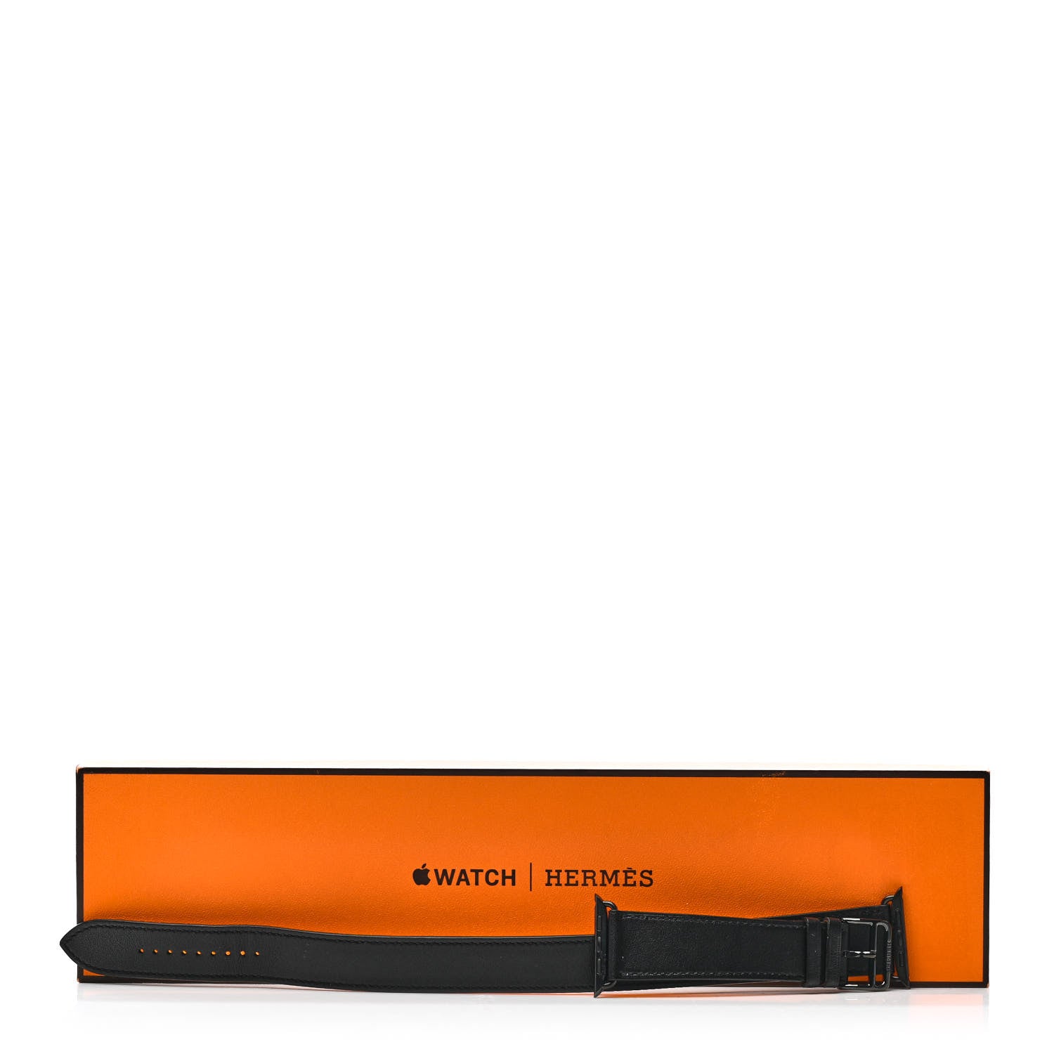 Hermes Swift 46mm Apple Watch Double Tour Strap Black 5 of 5