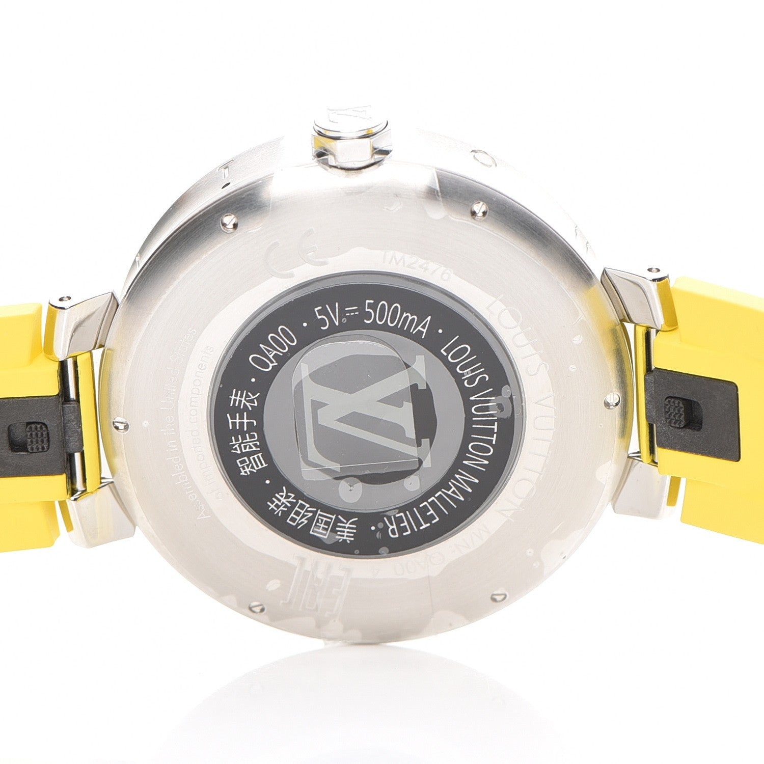 Louis Vuitton Stainless Steel Rubber Damier Tambour Horizon 42 Smartwatch 6 of 11