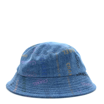 Chanel Denim Mood Cloche Bucket Hat L Blue 5 of 7