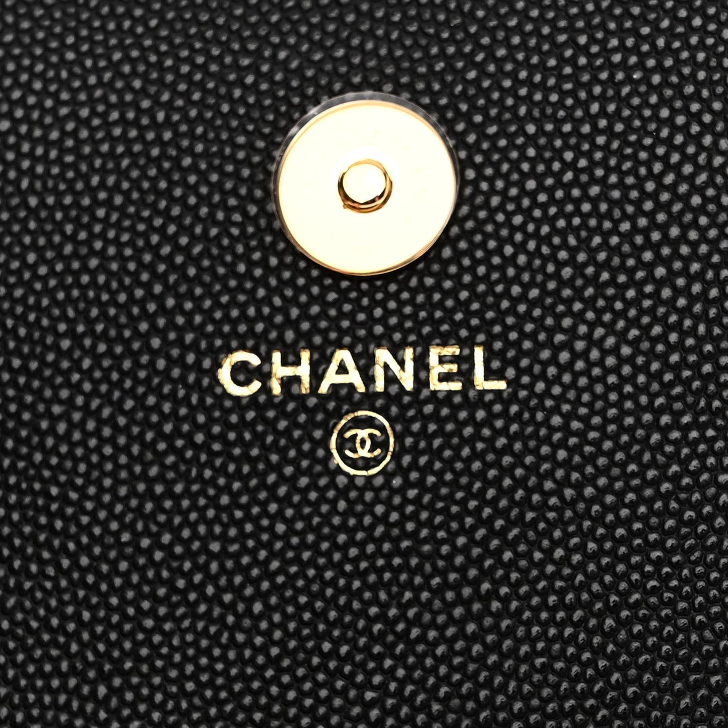 Caviar Quilted Pocket Twins Clutch With Chain Black