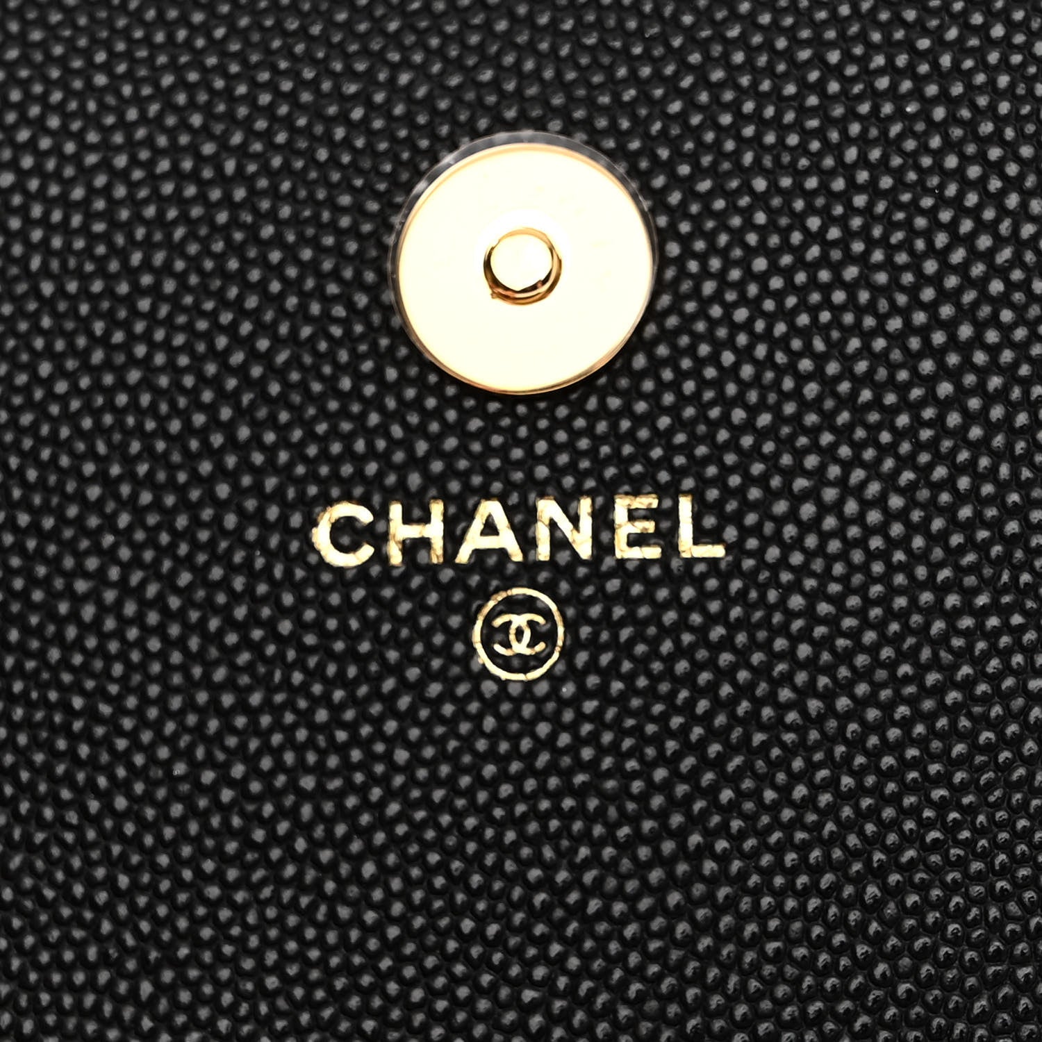 Chanel Caviar Quilted Pocket Twins Clutch With Chain Black 7 of 13