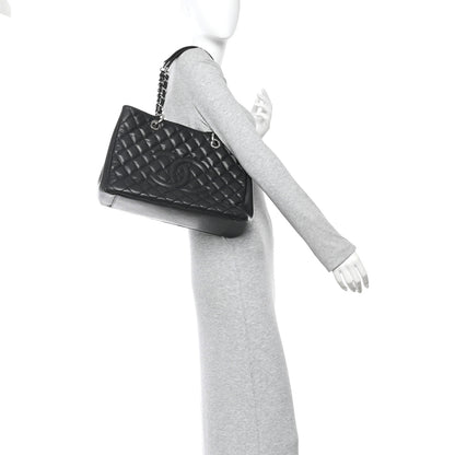 Chanel Caviar Quilted Grand Shopping Tote GST Black 2 of 10