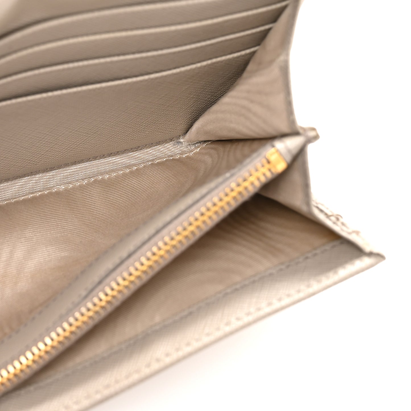 Saffiano Metal Continental Flap Wallet Pomice