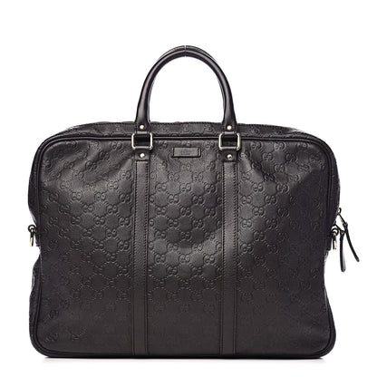 Gucci Guccissima Medium Briefcase Chocolate 1 of 14
