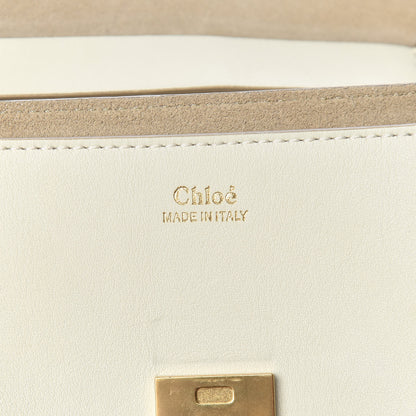 Chloe Calfskin Perforated Mini Drew Shoulder Bag White 7 of 12