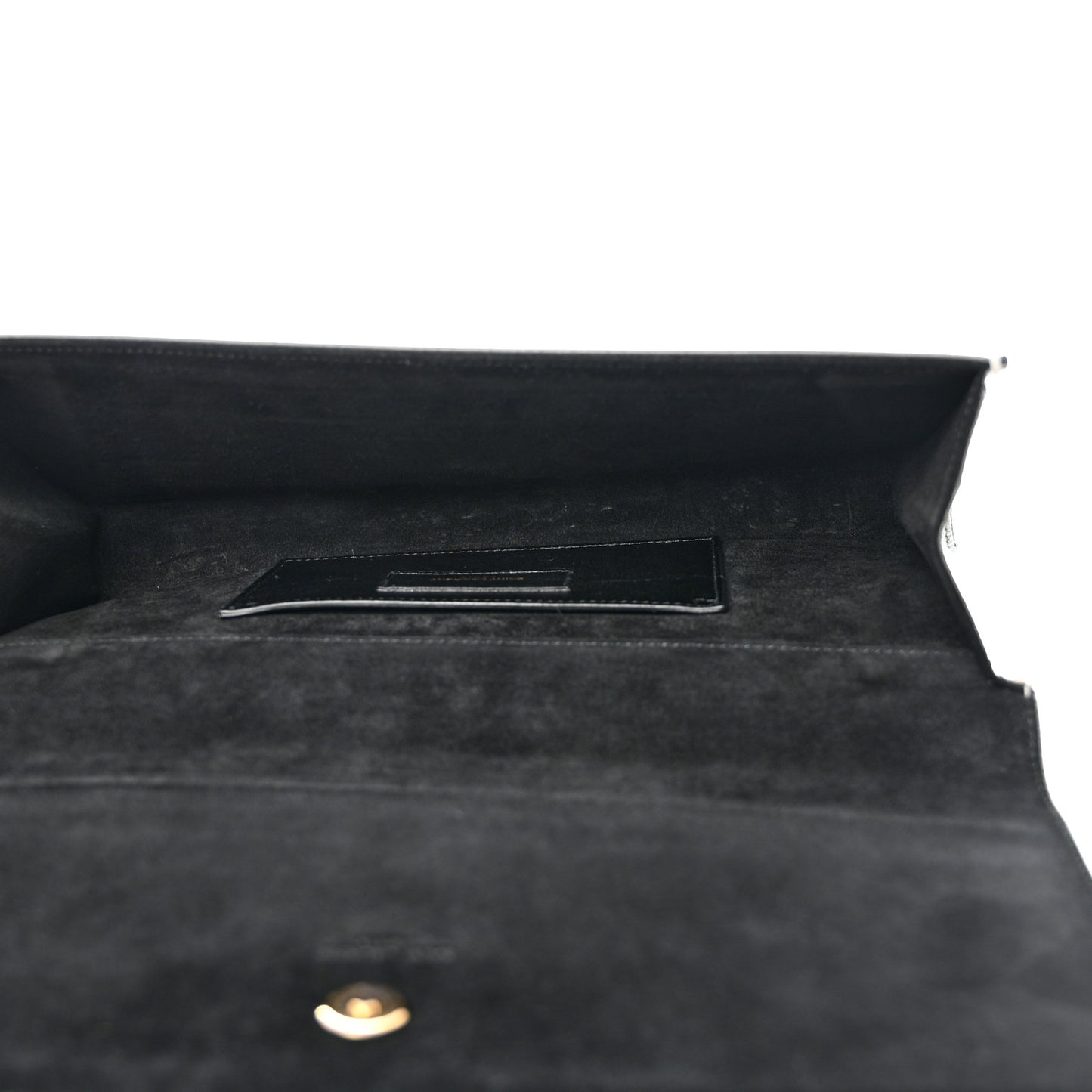 Metallic Calfskin Classic Monogram Cassandre Clutch Silver